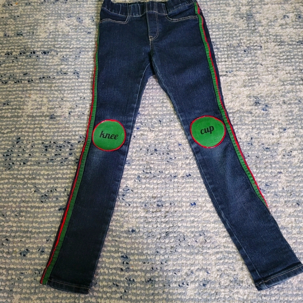 Painted denim